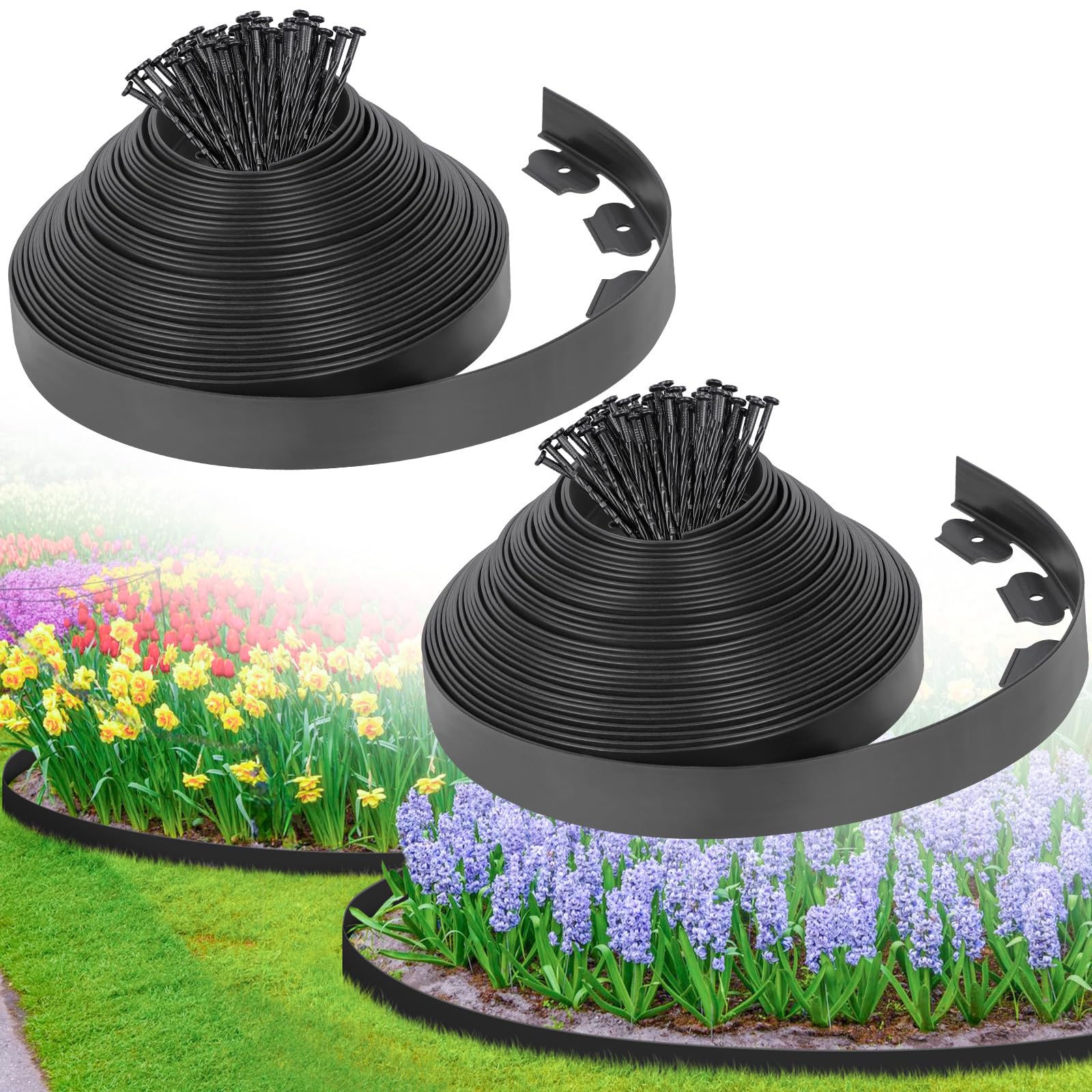 Amazon.com : 2-Inch x 100 FT Landscape Edging Border with 150